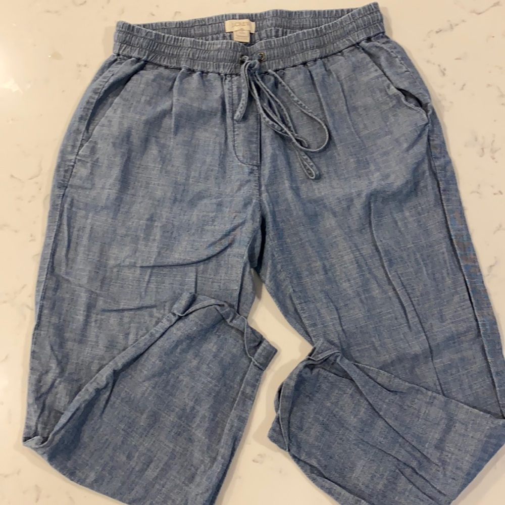 JCrew cotton/Linen easy pants